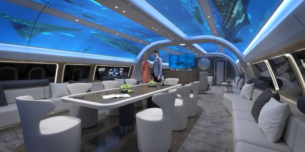 The "underwater" cabin for private jets